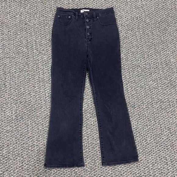 Madewell Black Cali Denim Bootcut Jeans Size 29 Women’s - Picture 1 of 7